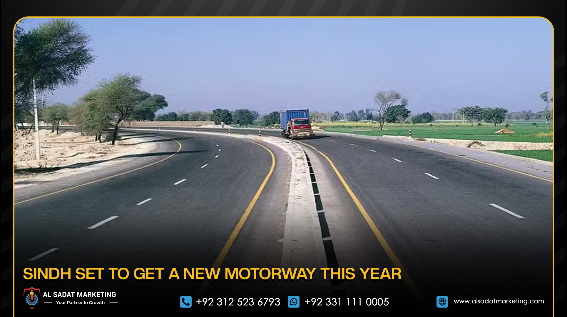 Sindh Set to Get a New Motorway This Year