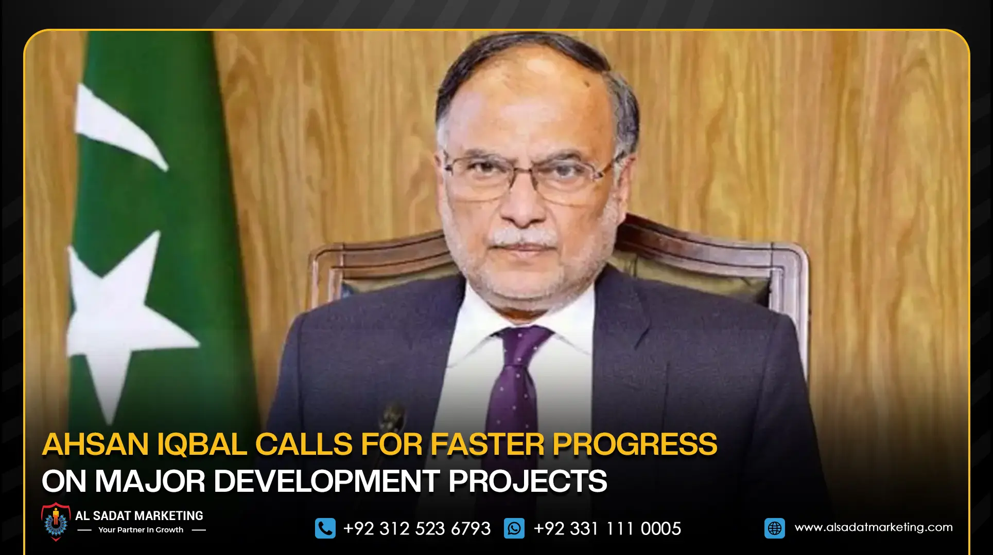 Ahsan Iqbal Calls for Faster Progress on Major Development Projects