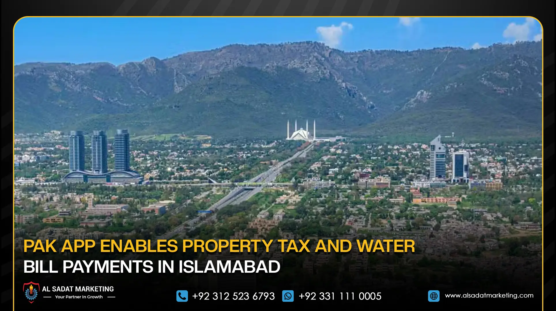 PAK App Enables Property Tax and Water Bill Payments in Islamabad