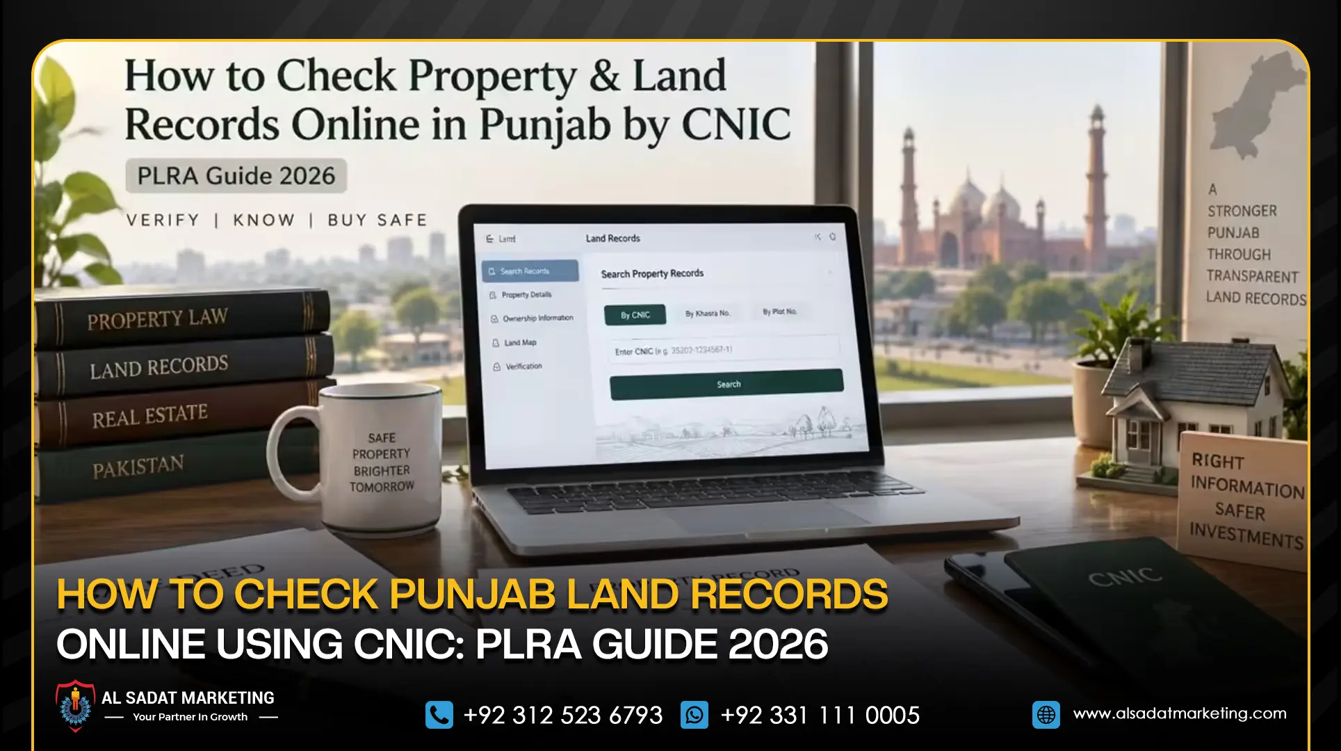 How to Check Punjab Land Records Online Using CNIC: PLRA Guide 2026