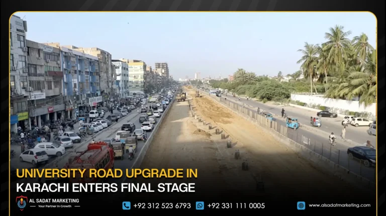 University Road Upgrade in Karachi Enters Final Stage