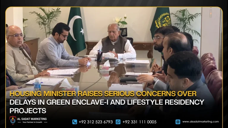 Housing Minister Raises Serious Concerns Over Delays in Green Enclave-I and Lifestyle Residency Projects