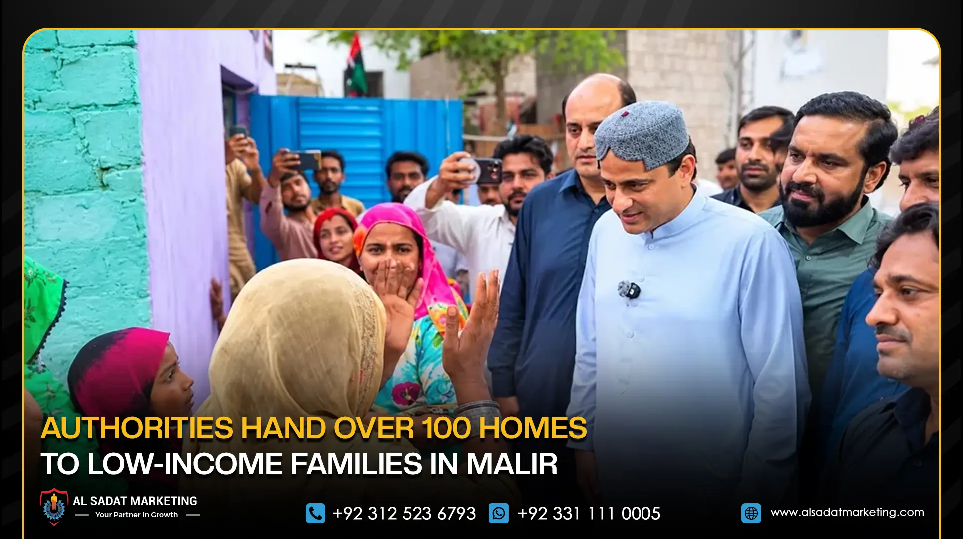 Authorities Hand Over 100 Homes to Low-Income Families in Malir