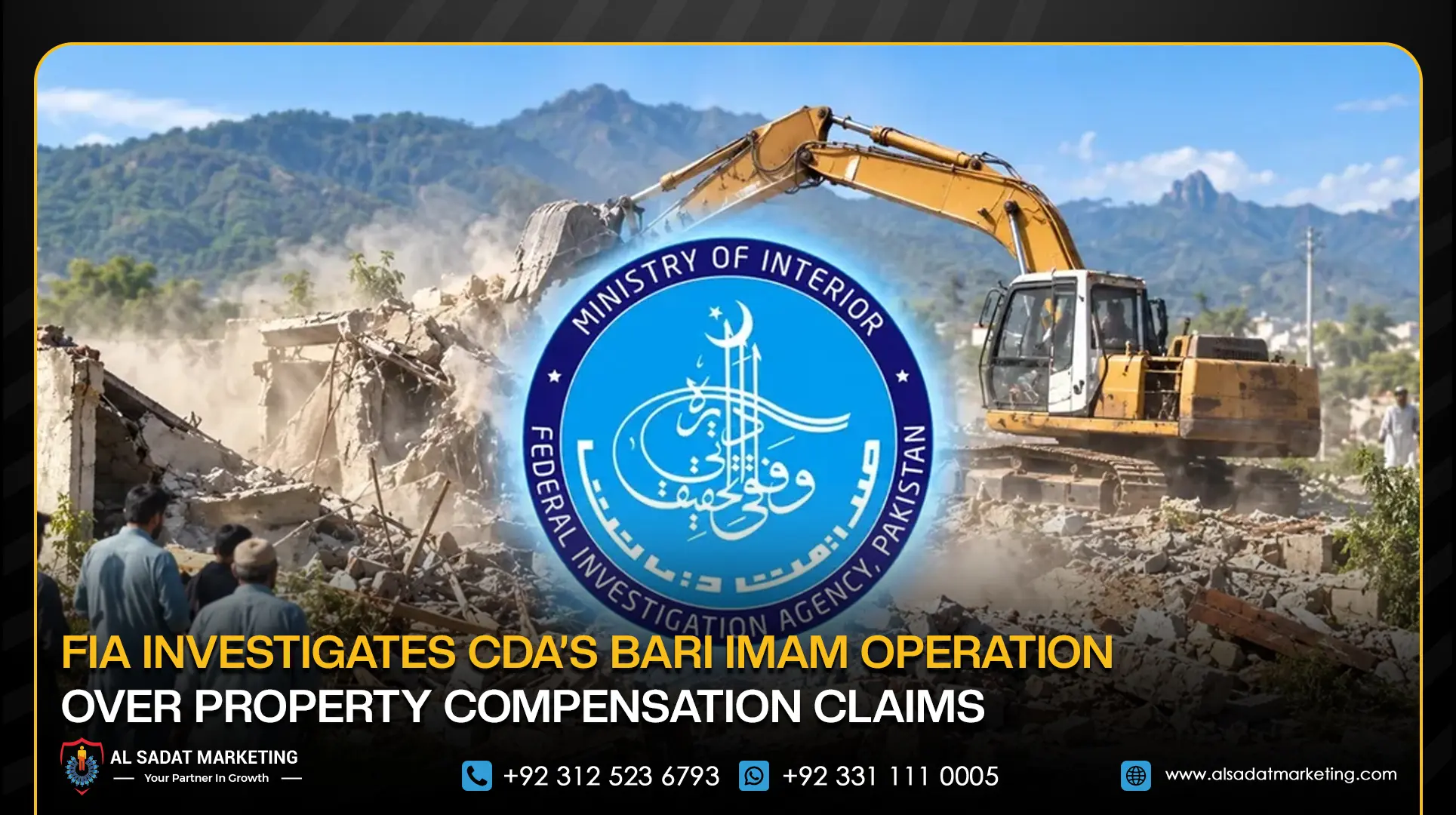 FIA Investigates CDA’s Bari Imam Operation Over Property Compensation Claims
