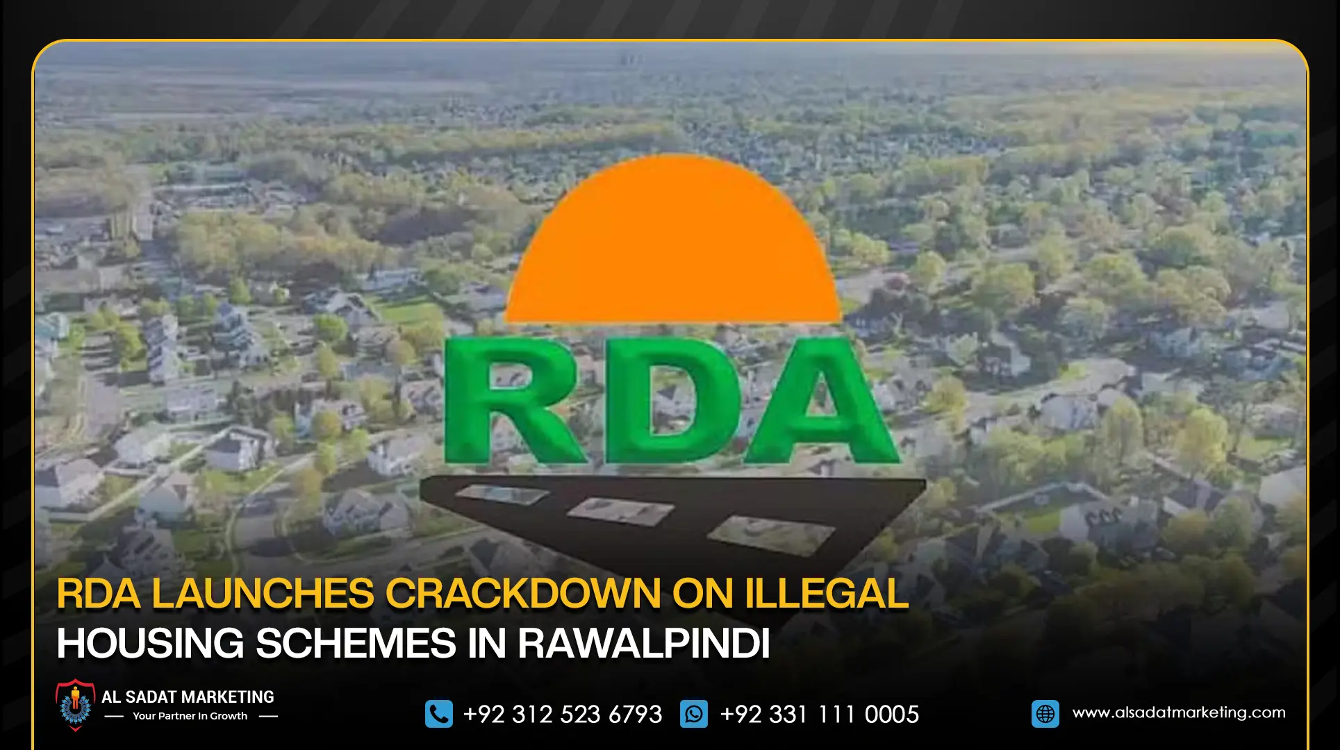 RDA Launches Crackdown on Illegal Housing Schemes in Rawalpindi