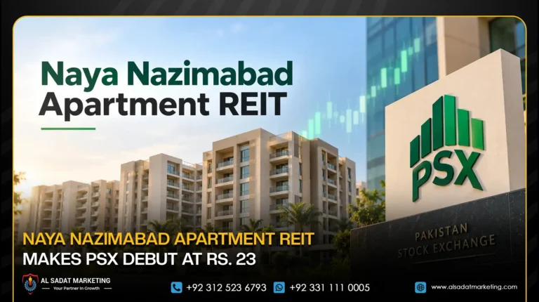 Naya Nazimabad Apartment REIT Makes PSX Debut at Rs. 23