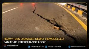 Heavy Rain Damages Newly Remodelled Faizabad Interchange Loop
