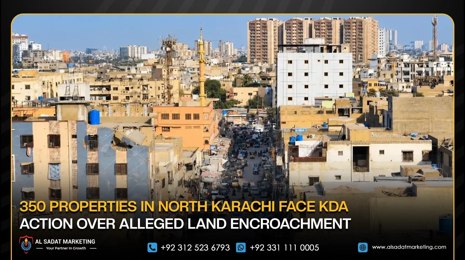 350 Properties in North Karachi Face KDA Action Over Alleged Land Encroachment