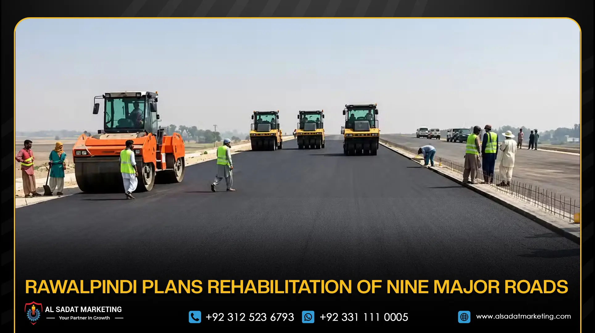 Rawalpindi Plans Rehabilitation of Nine Major Roads
