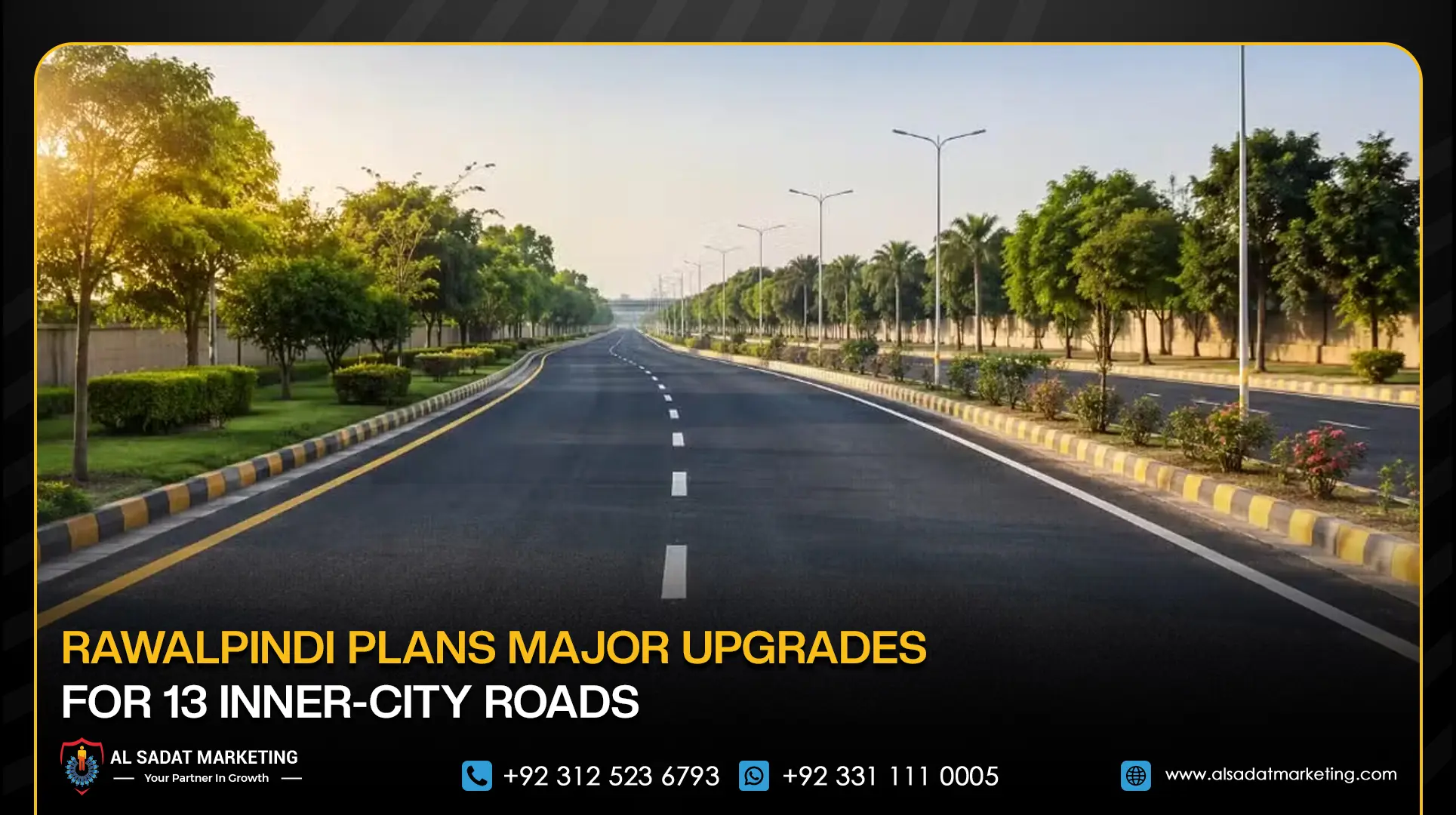 Rawalpindi Plans Major Upgrades for 13 Inner-City Roads