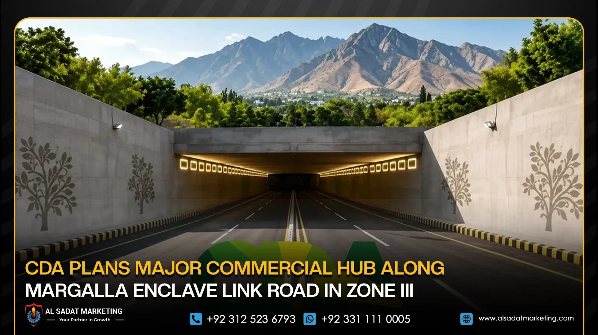 CDA Plans Major Commercial Hub Along Margalla Enclave Link Road in Zone III
