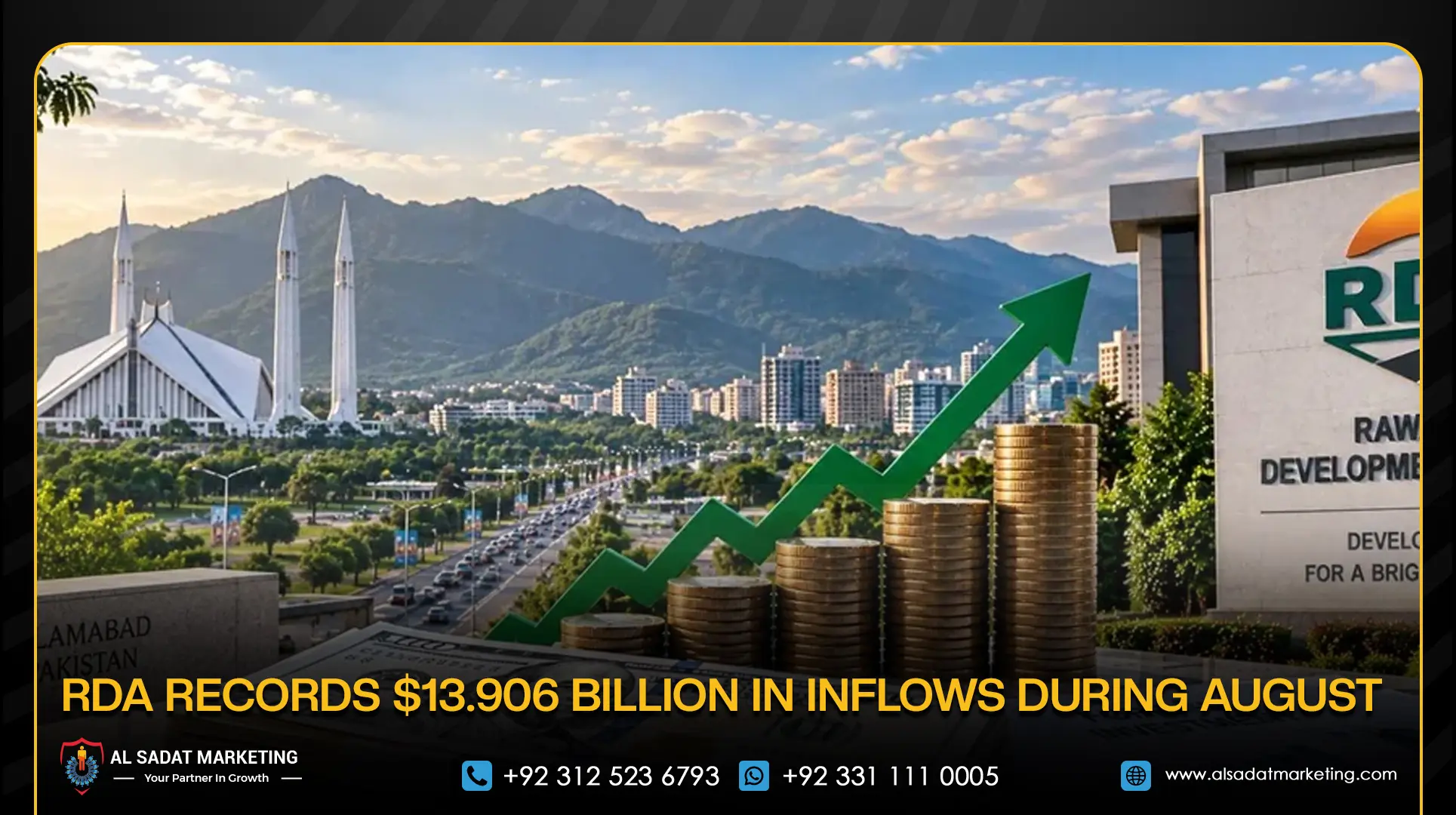 RDA Records $13.906 Billion in Inflows During August