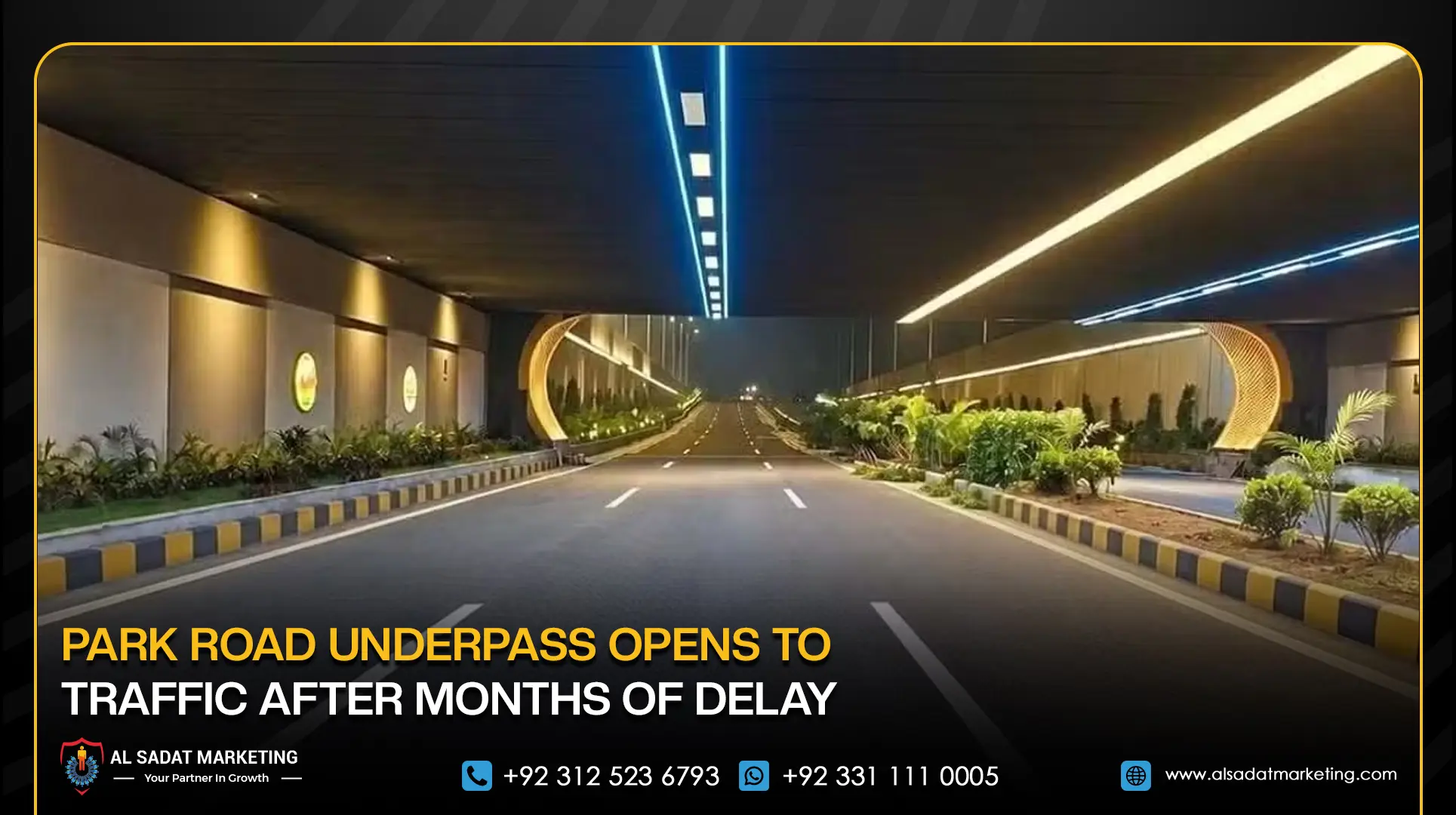 Park Road Underpass Opens to Traffic After Months of Delay