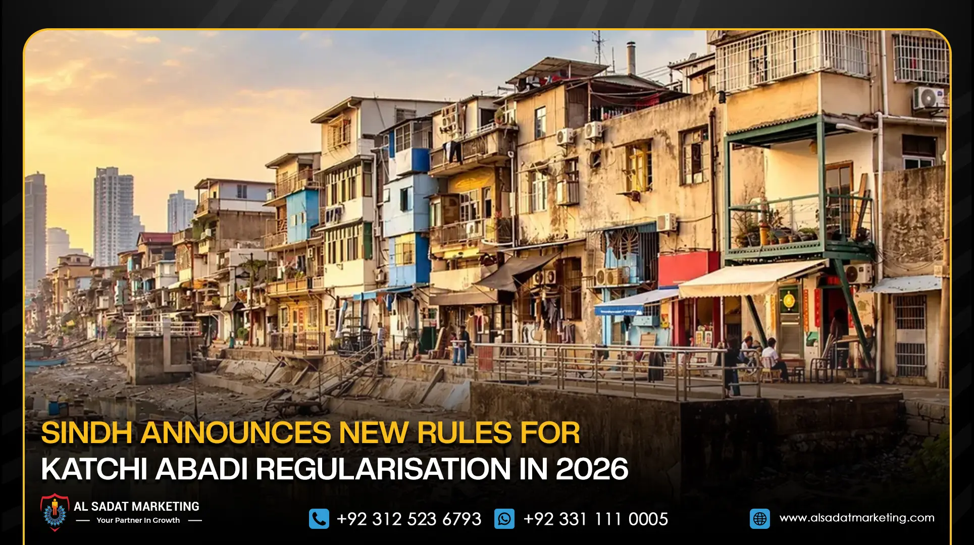 Sindh Announces New Rules for Katchi Abadi Regularisation in 2026