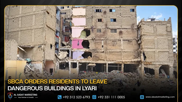 SBCA Orders Residents to Leave Dangerous Buildings in Lyari
