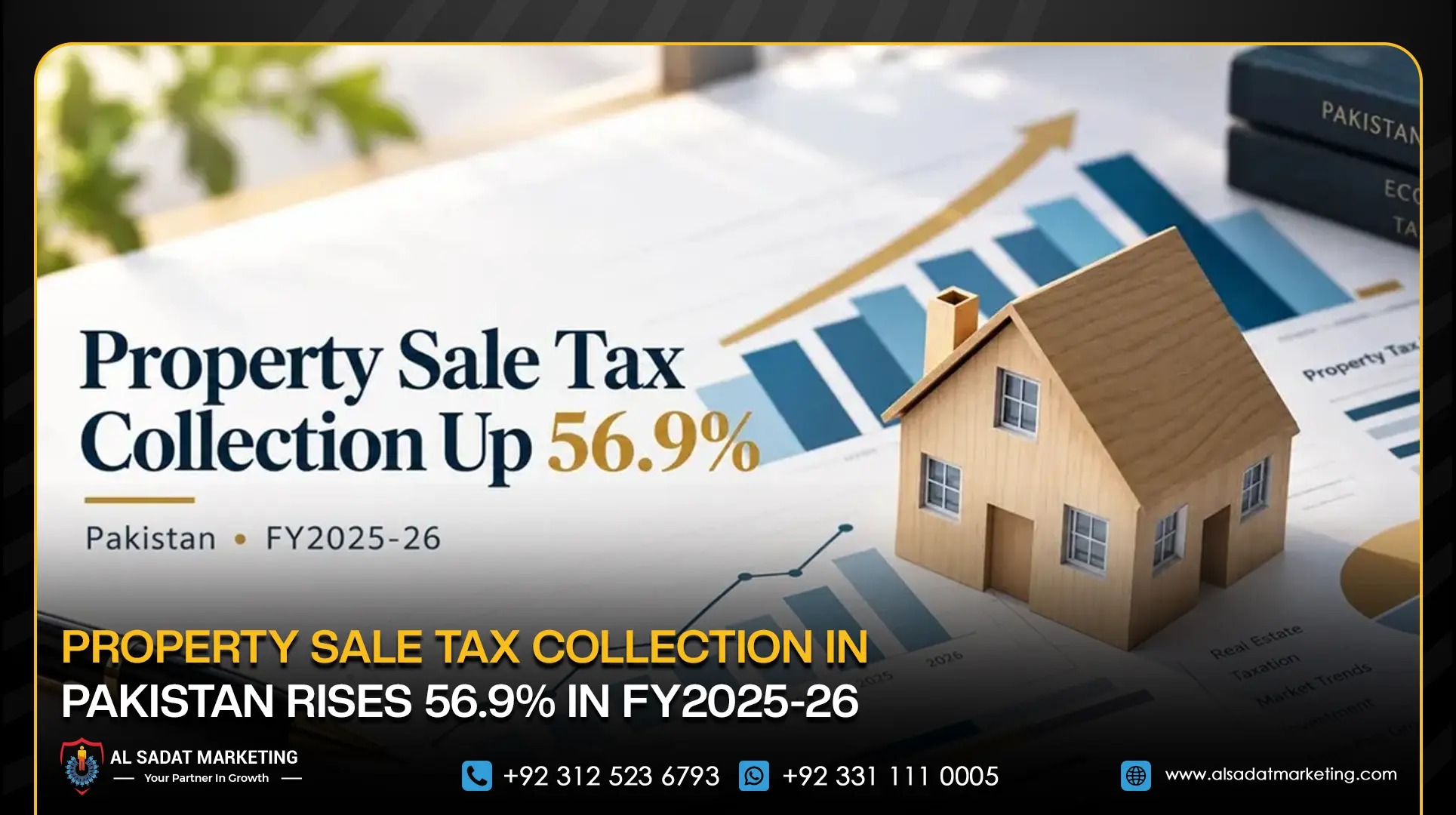 Property Sale Tax Collection in Pakistan Rises 56.9% in FY2025-26