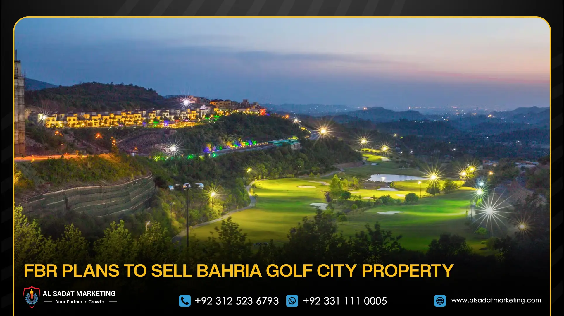 FBR Plans to Sell Bahria Golf City Property