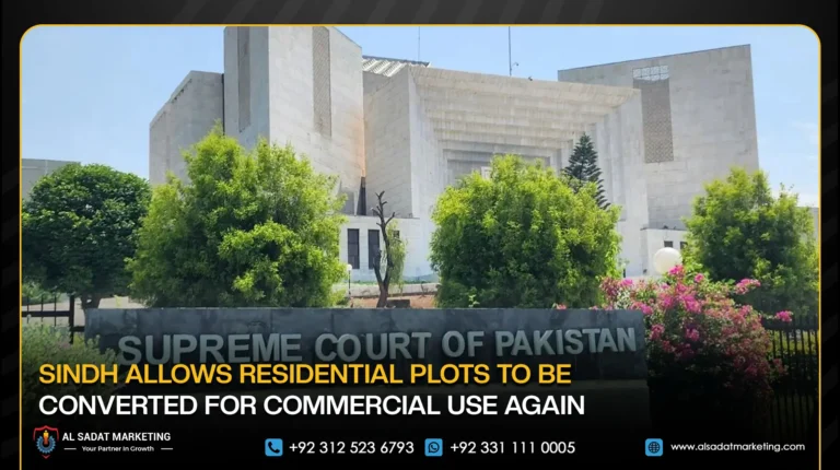 Sindh Allows Residential Plots to Be Converted for Commercial Use Again
