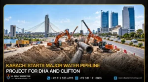 Karachi Starts Major Water Pipeline Project for DHA and Clifton