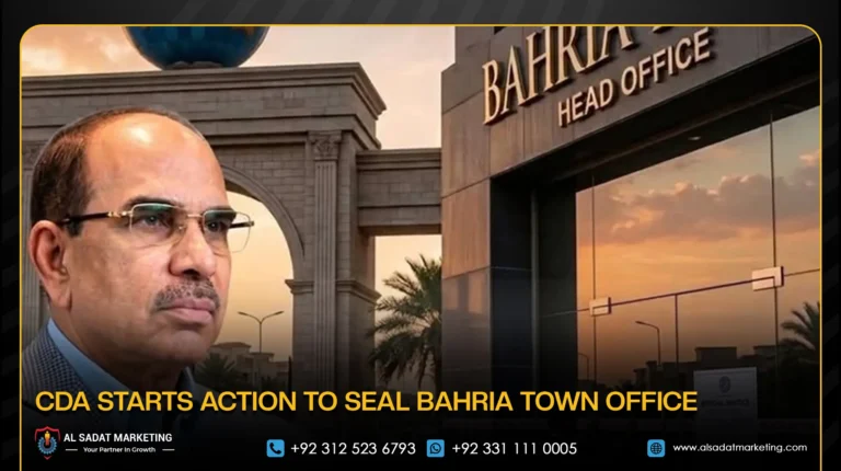 CDA Starts Action to Seal Bahria Town Office