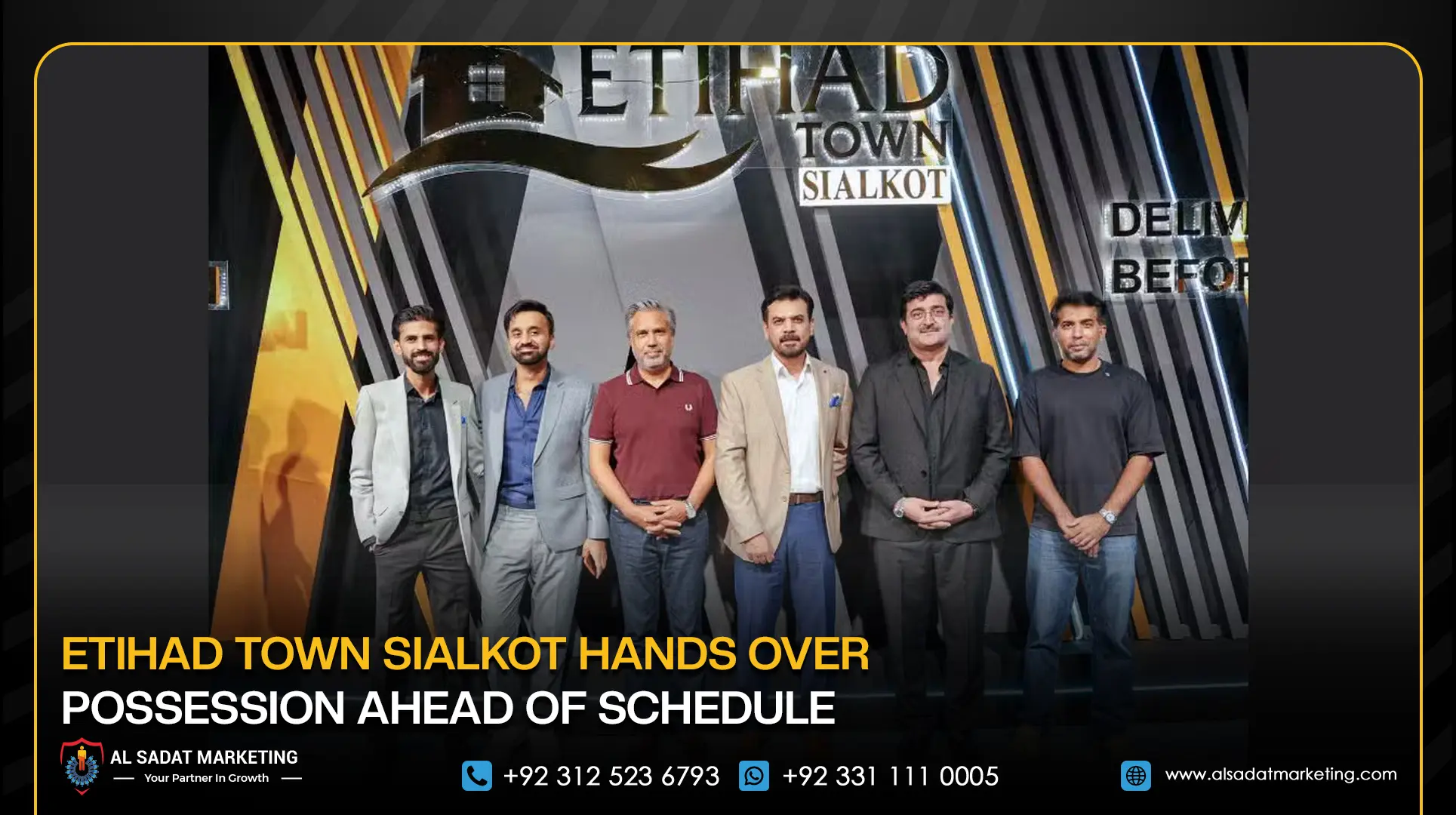 Etihad Town Sialkot Hands Over Possession Ahead of Schedule