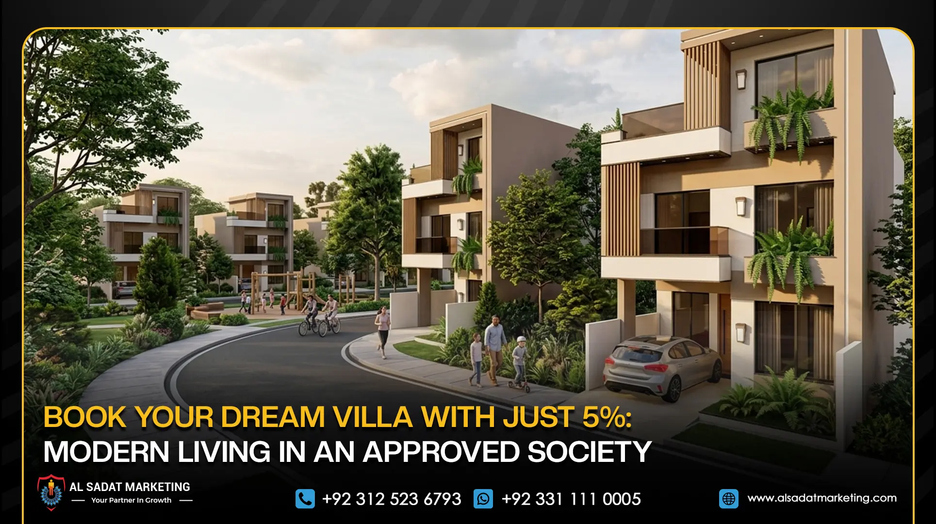 Book Your Dream Villa with Just 5%: Modern Living in an Approved Society