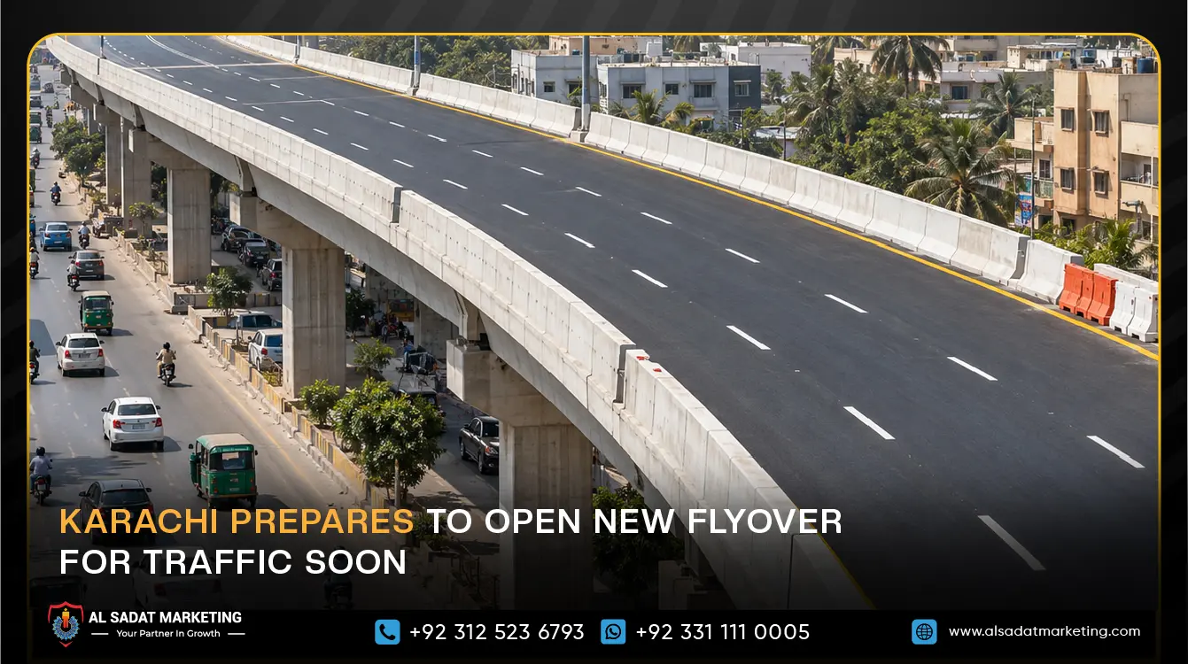 Karachi Prepares to Open New Flyover for Traffic Soon