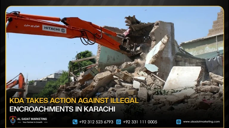 KDA Takes Action Against Illegal Encroachments in Karachi