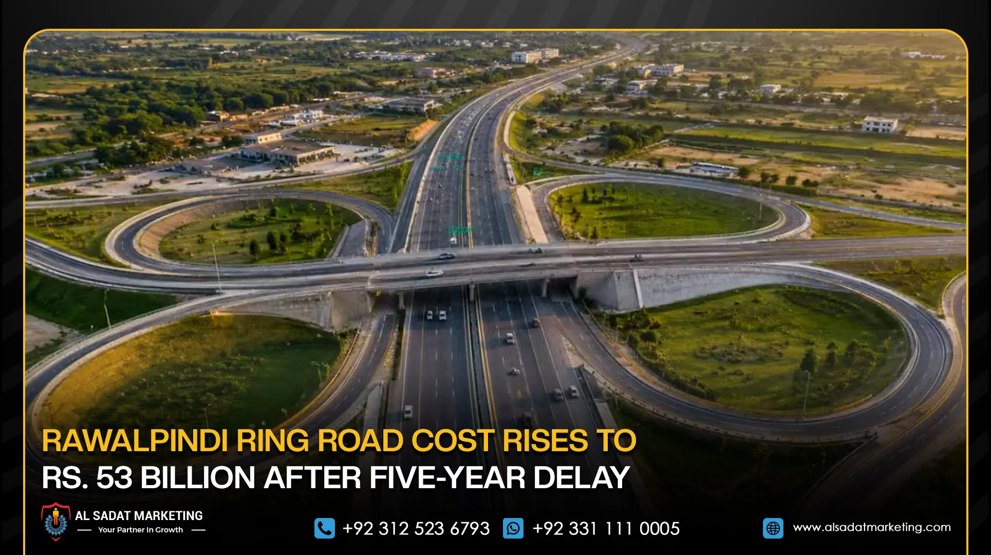 Rawalpindi Ring Road Cost Rises to Rs. 53 Billion After Five-Year Delay