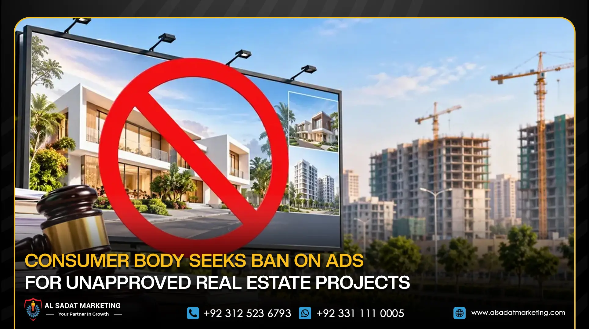 Consumer Body Seeks Ban on Ads for Unapproved Real Estate Projects