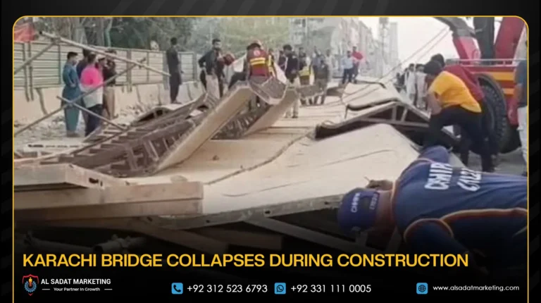 Karachi Bridge Collapses During Construction