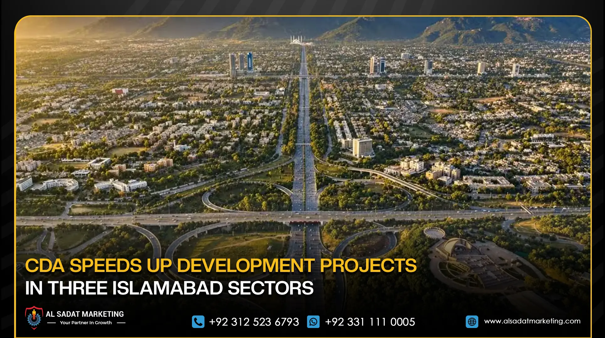 CDA Speeds Up Development Projects in Three Islamabad Sectors
