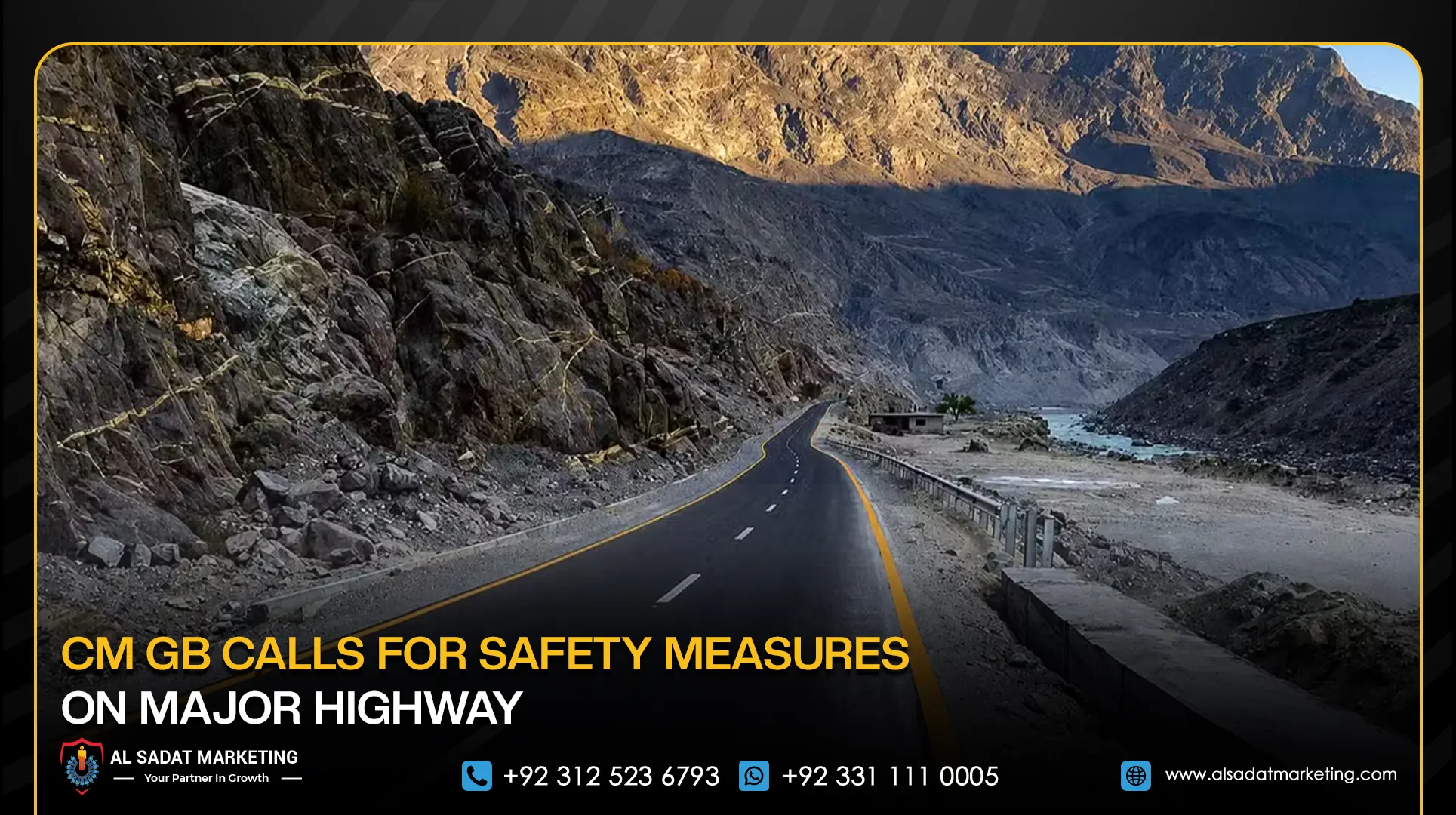 CM GB Calls for Safety Measures on Major Highway
