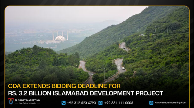 CDA Extends Bidding Deadline for Rs. 3.2 Billion Islamabad Development Project