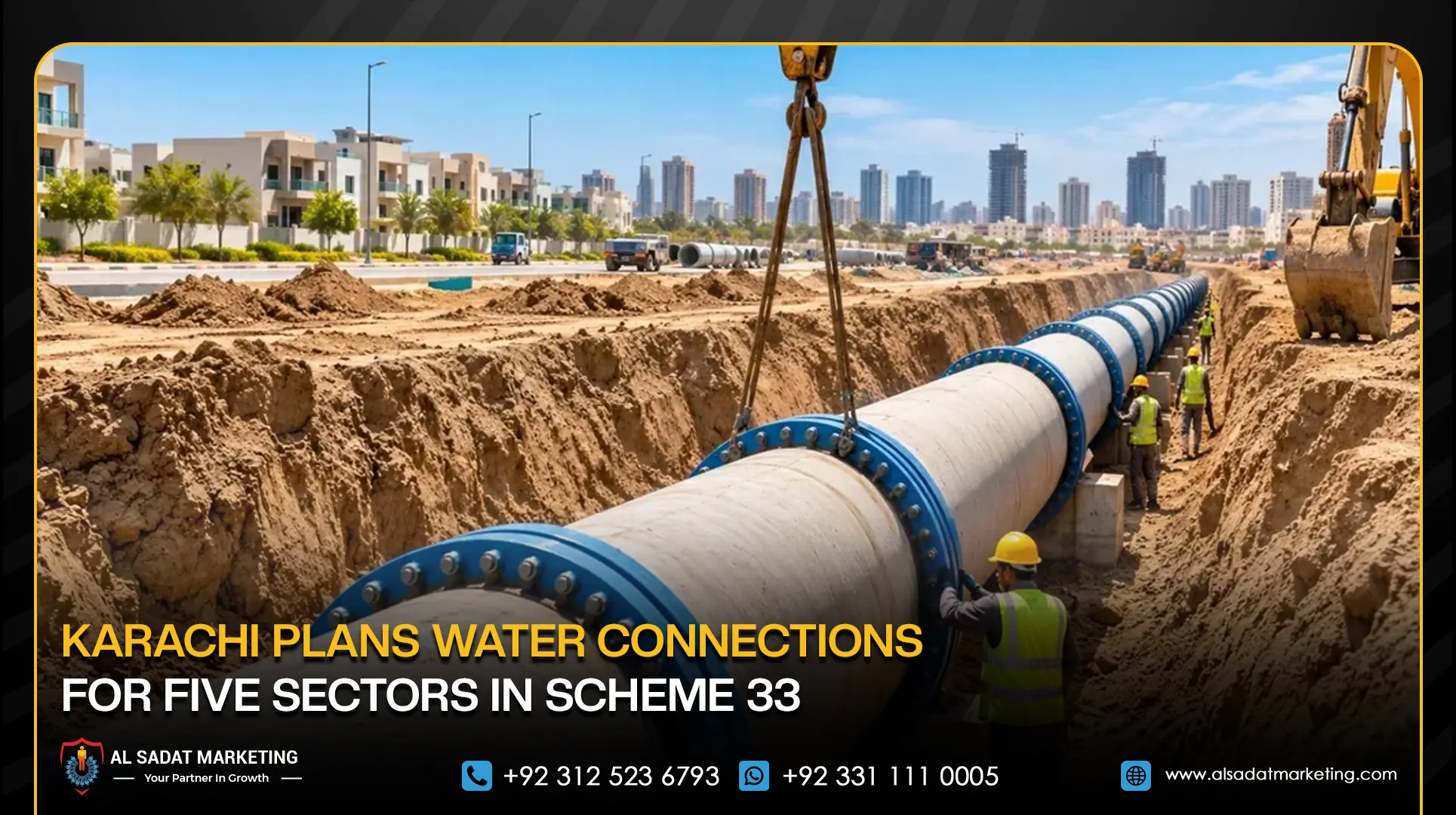 Karachi Plans Water Connections for Five Sectors in Scheme 33
