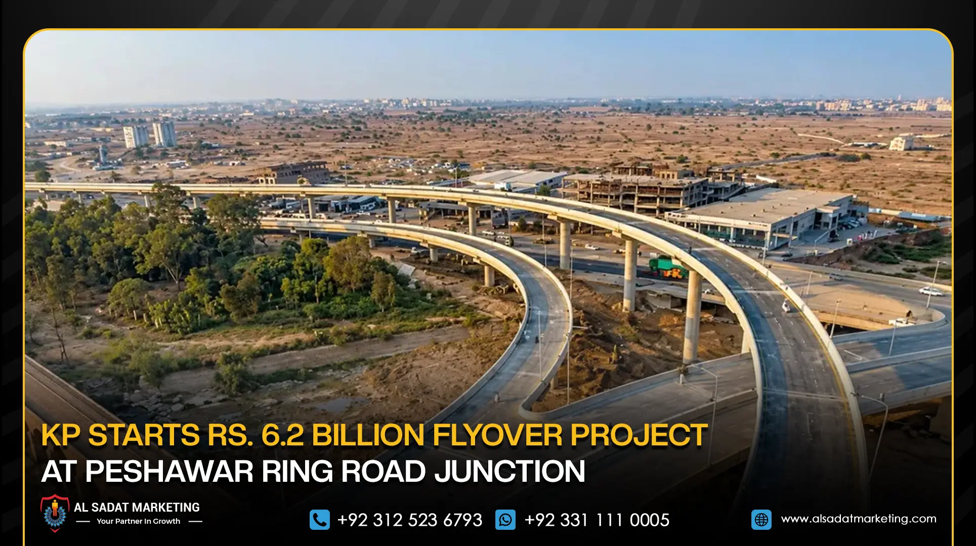 KP Starts Rs. 6.2 Billion Flyover Project at Peshawar Ring Road Junction