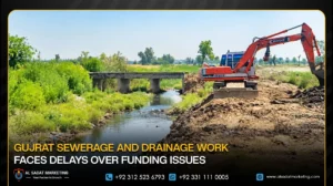 Gujrat Sewerage and Drainage Work Faces Delays Over Funding Issues