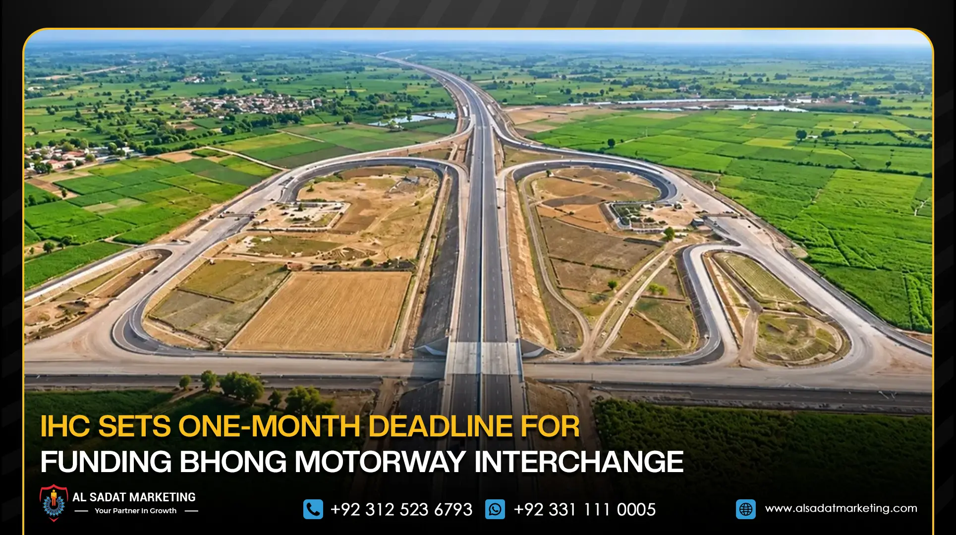 IHC Sets One-Month Deadline for Funding Bhong Motorway Interchange