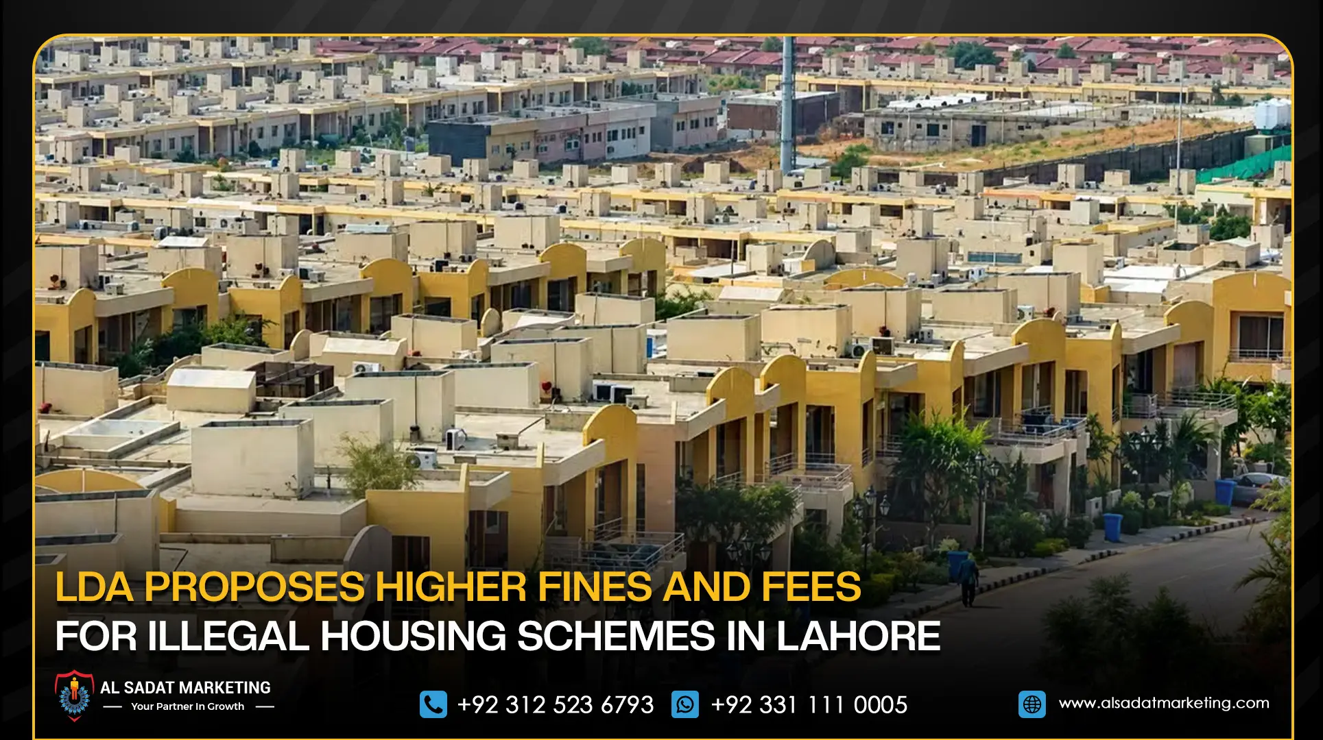 LDA Proposes Higher Fines and Fees for Illegal Housing Schemes in Lahore