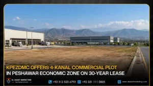KPEZDMC Offers 4-Kanal Commercial Plot in Peshawar Economic Zone on 30-Year Lease