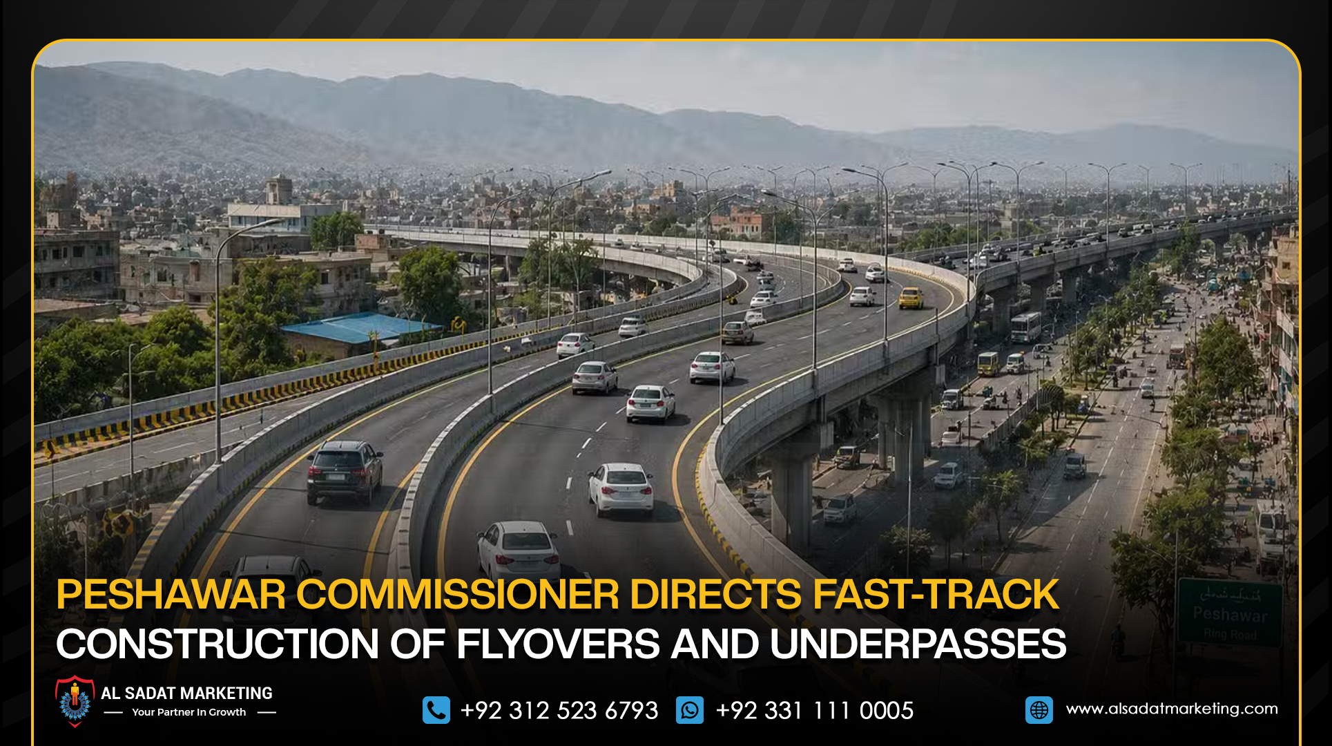 Peshawar Commissioner Directs Fast-Track Construction of Flyovers and Underpasses