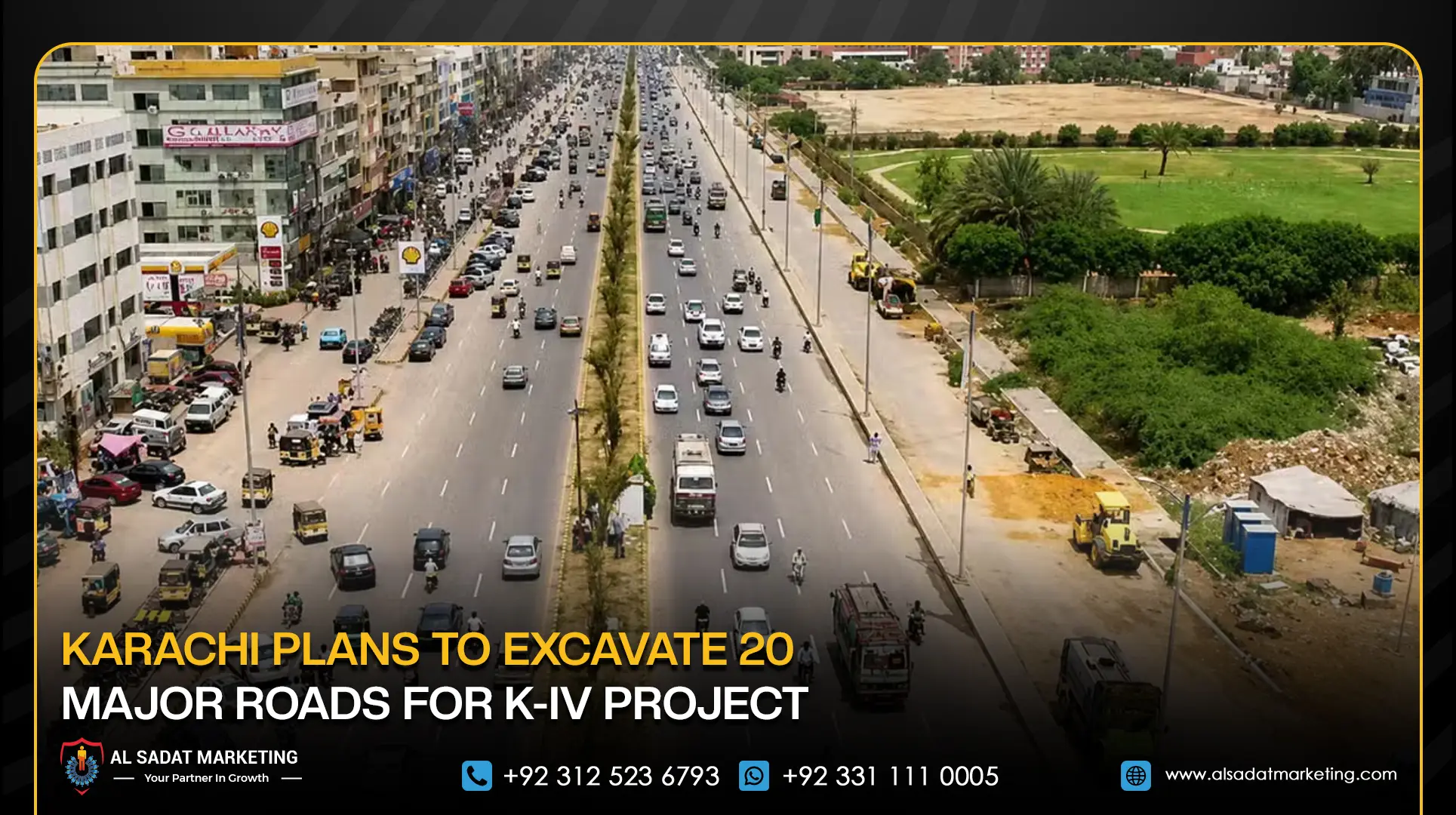 Karachi Plans to Excavate 20 Major Roads for K-IV Project