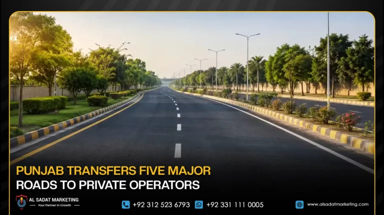 Punjab Transfers Five Major Roads to Private Operators