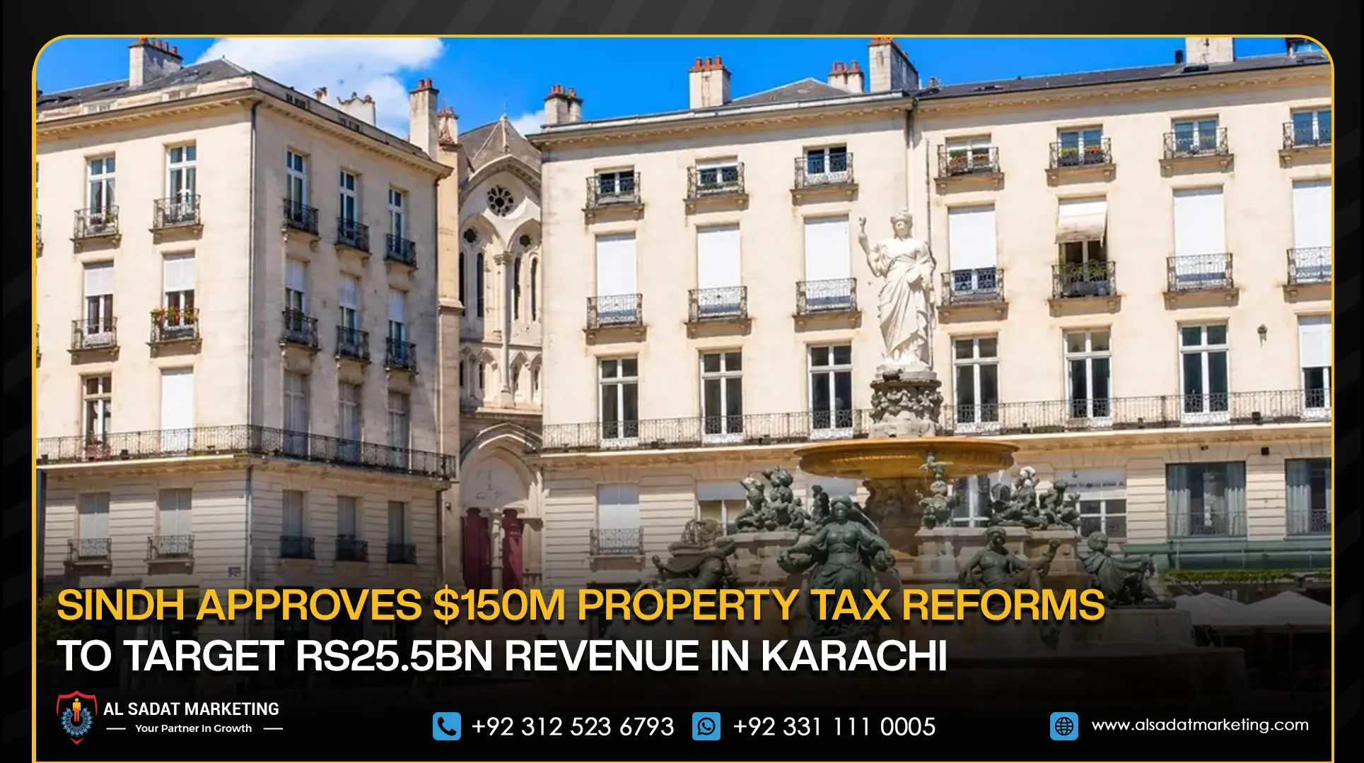 Sindh Approves $150m Property Tax Reforms to Target Rs25.5bn Revenue in Karachi