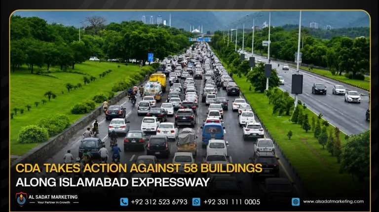 CDA Takes Action Against 58 Buildings Along Islamabad Expressway