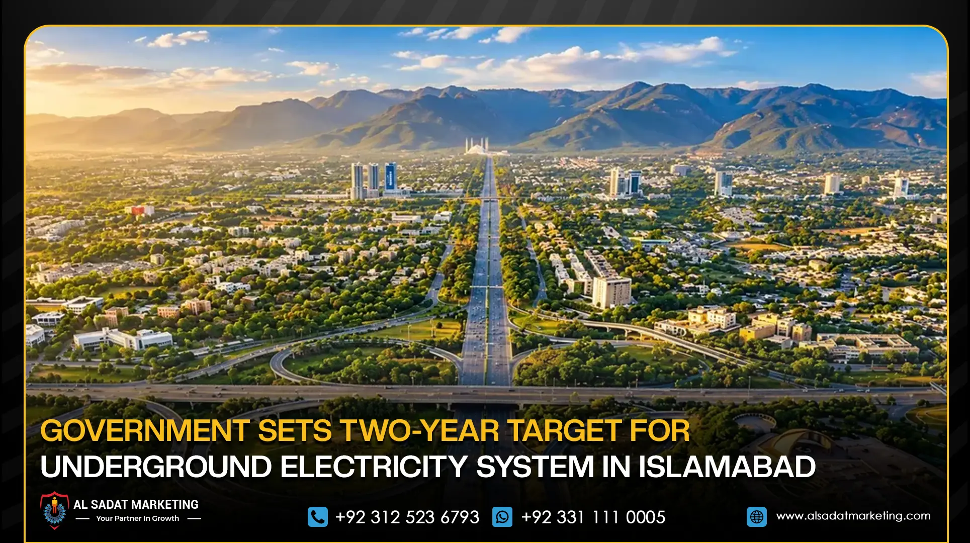 Government Sets Two-Year Target for Underground Electricity System in Islamabad