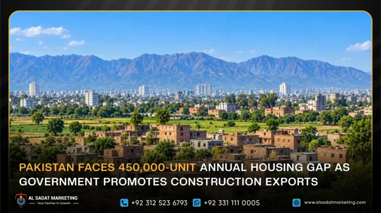 Pakistan Faces 450,000-Unit Annual Housing Gap as Government Promotes Construction Exports
