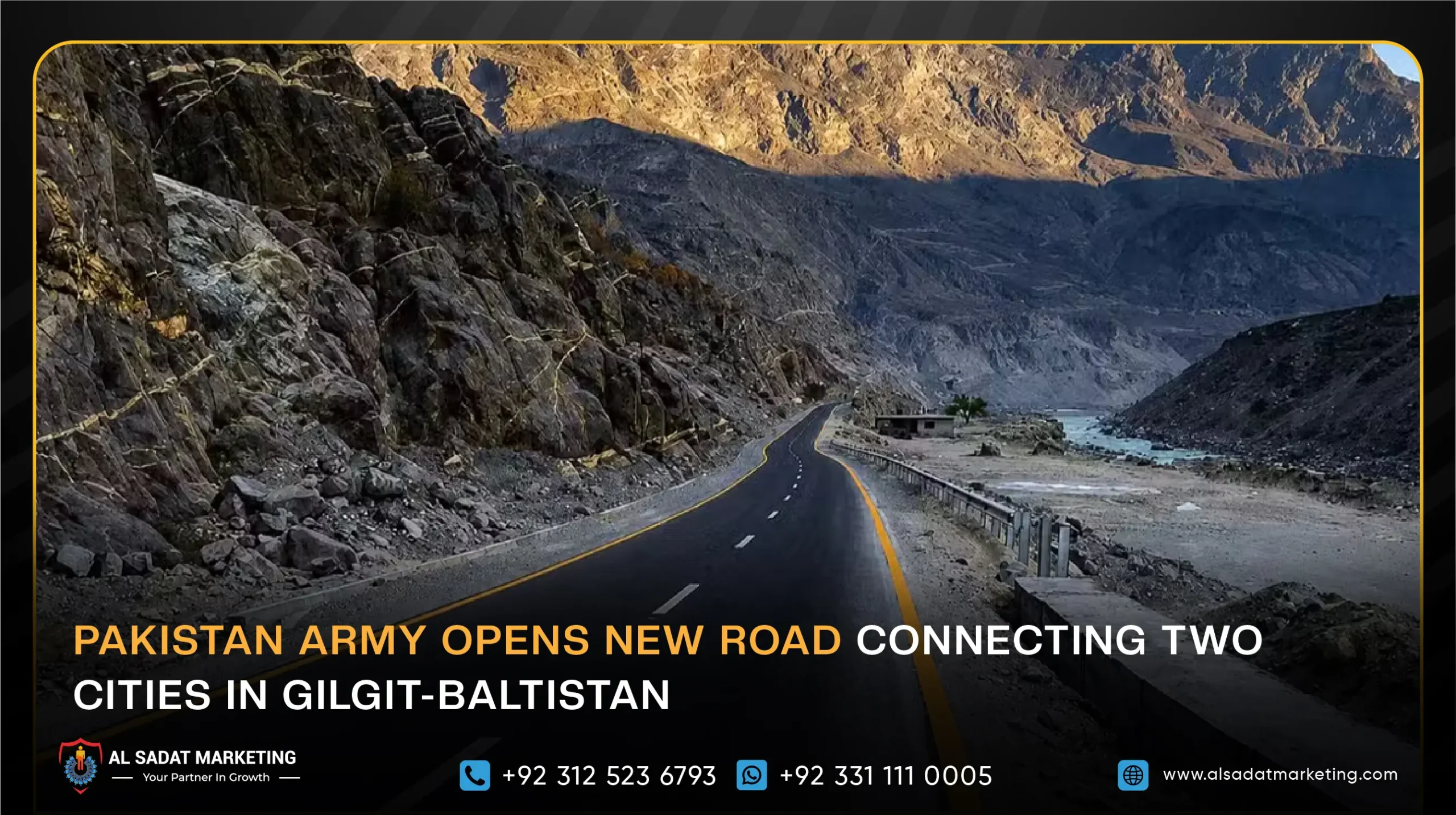 Pakistan Army Opens New Road Connecting Two Cities in Gilgit-Baltistan